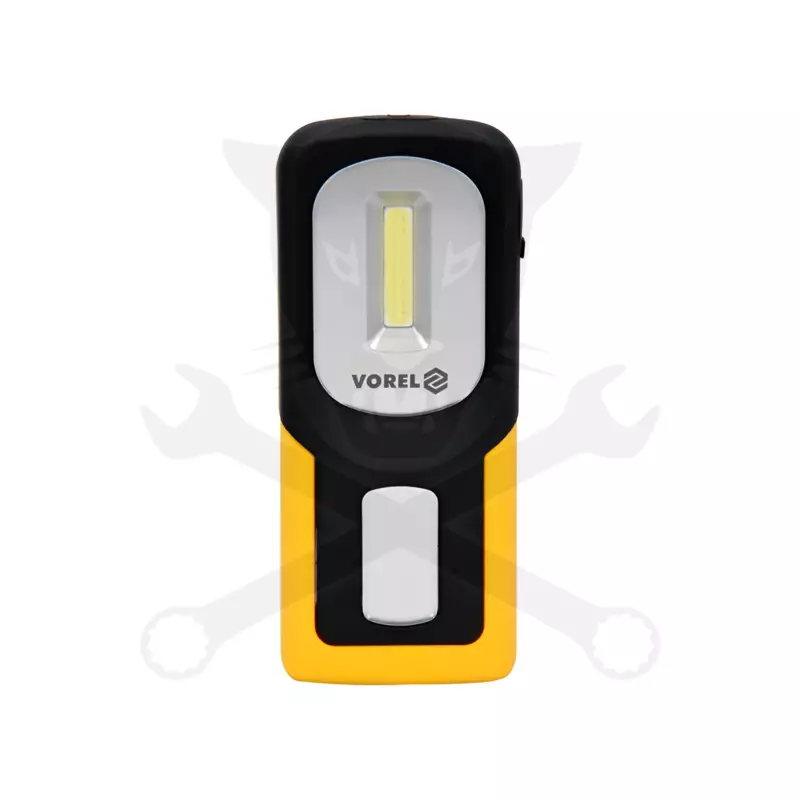 Szerelőlámpa (zseb) LED 3W COB mágneses, kampós - Vorel