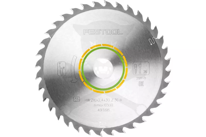 Körfűrészlap, keményfémlapkás fához 210x2.4x30 mm W36 - Festool