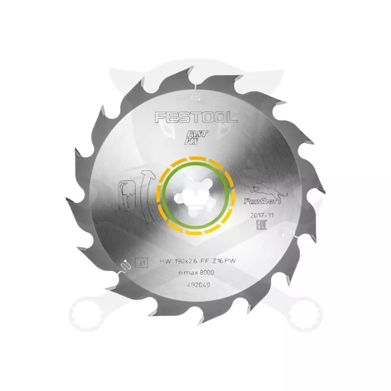 Körfűrészlap, keményfémlapkás fához 190x2.6 mm FF PW16 - Festool