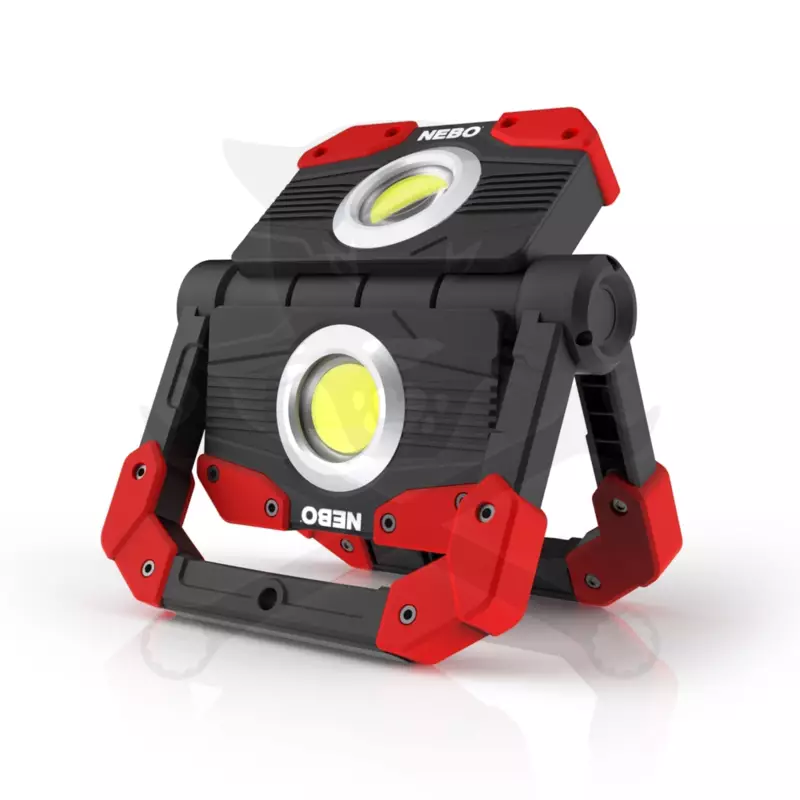 Szerelőlámpa LED COB + 2 ledes dönthető akkus 2000 lm - Nebo