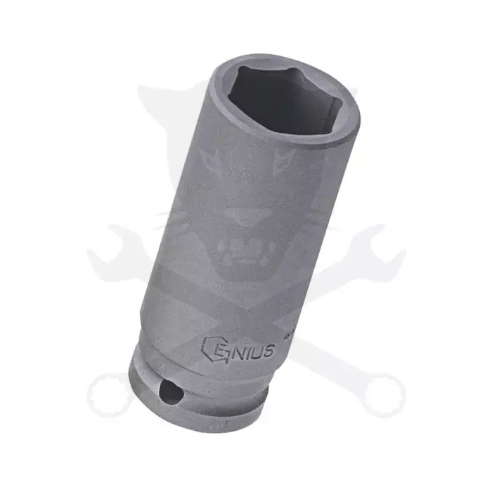 Légkulcsfej 1/2" 6 l.h. 18-as - Cr-Mo - Genius