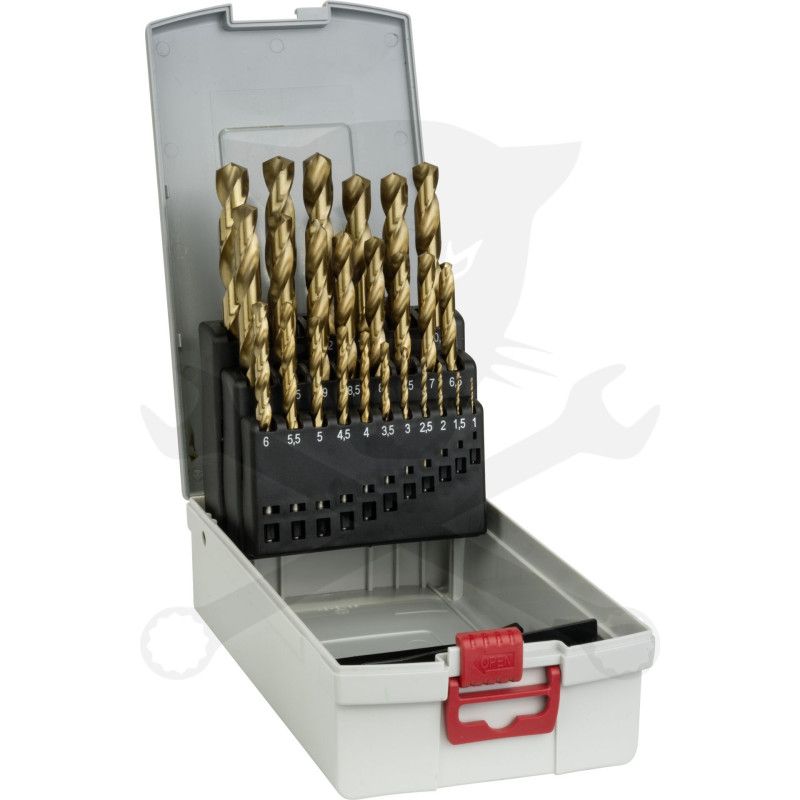 Csigafúró készlet HSS-Tin 25 db-os 1.0-13.0 mm - Bosch