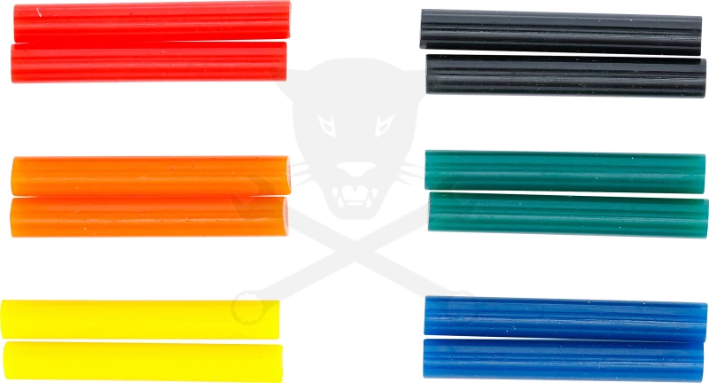 Ragasztórúd (ragasztópatron)  7.5 mm x 50 mm 12 db-os SZÍNES - BGS