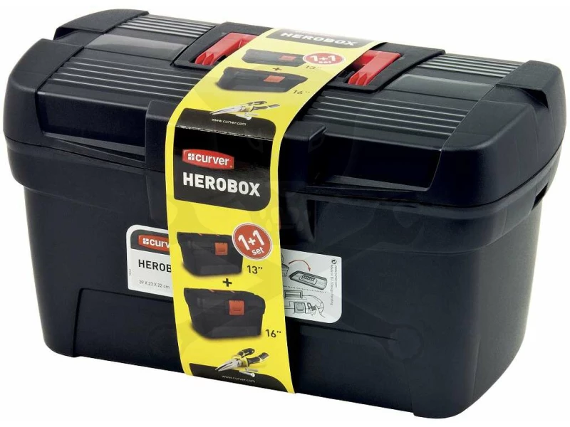 Szerszámos láda - Curver Herobox 2 db-os szett 16"-13"
