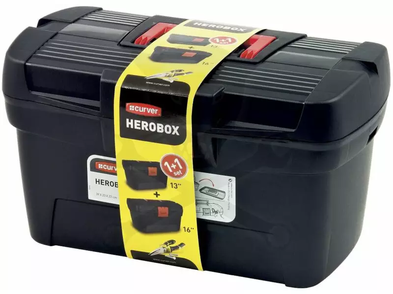 Szerszámos láda - Curver Herobox 2 db-os szett 16"-13"