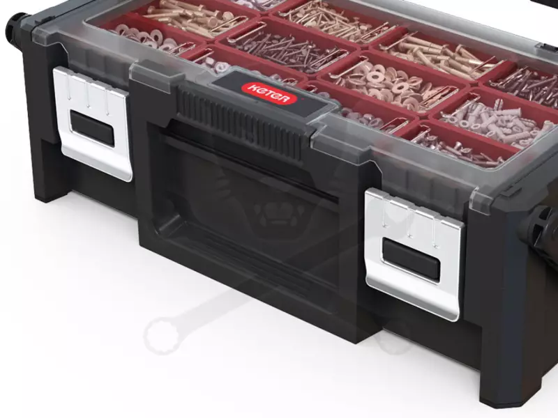Szerszámos láda - szortimenter 458x240x145 mm "18 - Cantilever - Keter