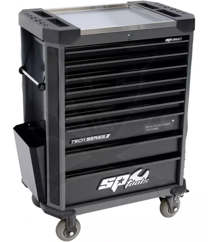 Szerszámos kocsi gyári-felszerelt 387 db 9 fiók SP Tools