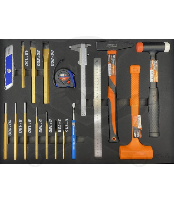 Szerszámkészlet, tálcás 19 db-os - SP Tools