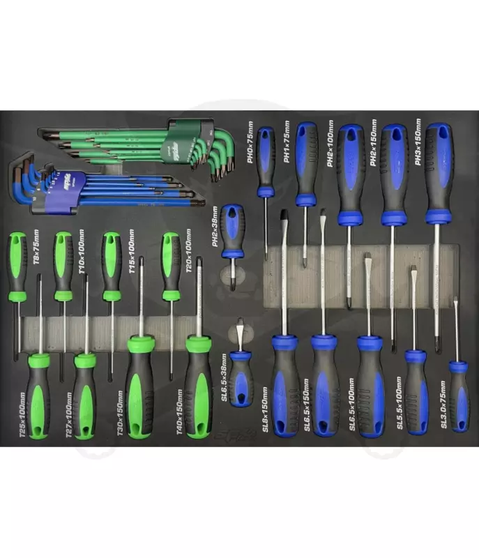 Szerszámkészlet, tálcás 38 db-os - SP Tools