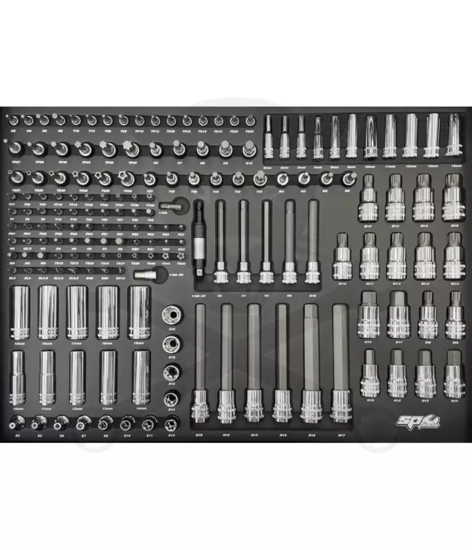 Szerszámkészlet, tálcás 171 db-os - SP Tools