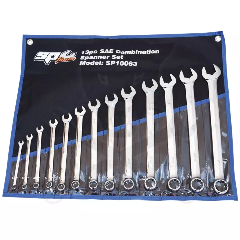 Csillag-villáskulcs készlet 13 db COLOS 1/4"-1"  QUAD DRIVE - SP Tools