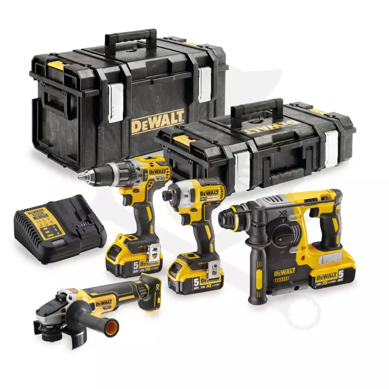 Szerszámgép szett, akkus - Combo 18V 5.0Ah - 10 részes - DeWalt