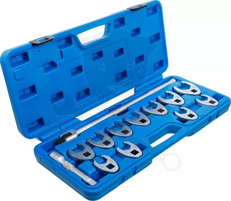 Villáskulcs adapter készlet nyitott 1/2" 13 db-os 20-32 mm+HAJTÓ "Crowfoot"