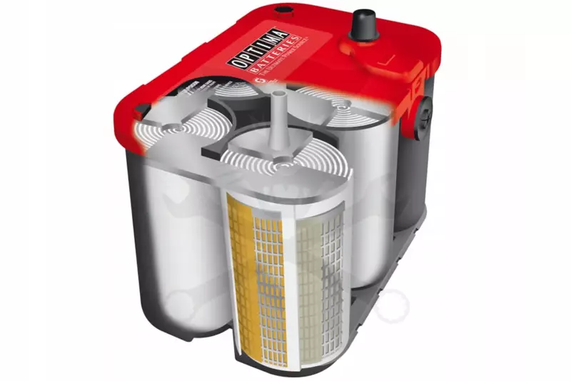 Akku OPTIMA RED TOP 12V 50Ah 815A Közép pólus 254x172x173 mm