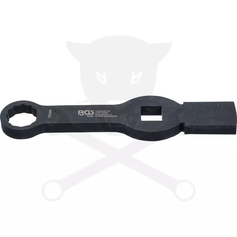 Féknyeregkulcs -TEHER- 26 mm üthető 12 lapú 3/4" - BGS