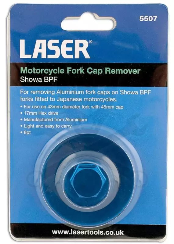 Motorkerékpár villasapka eltávolító 8 lapú 43/45 mm -Showa BPF- Laser