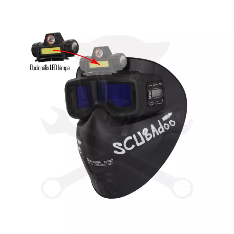 Hegesztőpajzs automata 39 x 111 mm 2 érzékelős - SCUBADOO