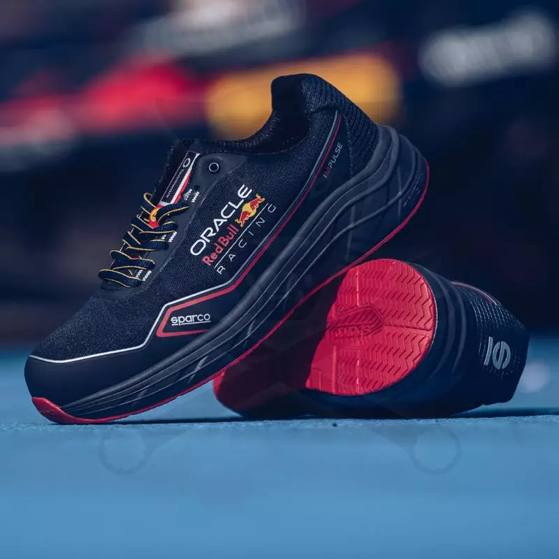 Munkavédelmi cipő SPARCO - Impulse Red Bull S1PS ESD Kék-Piros 39