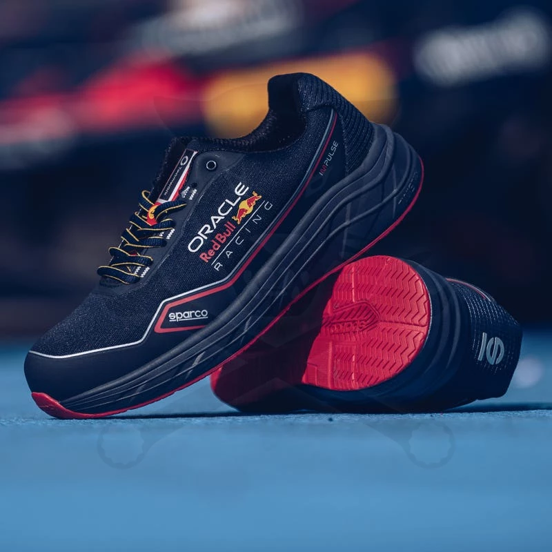 Munkavédelmi cipő SPARCO - Impulse Red Bull S1PS ESD Kék-Piros 37