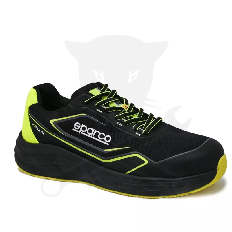 Munkavédelmi cipő SPARCO - Impulse Luton S1PS ESD Fekete-Fluo 38
