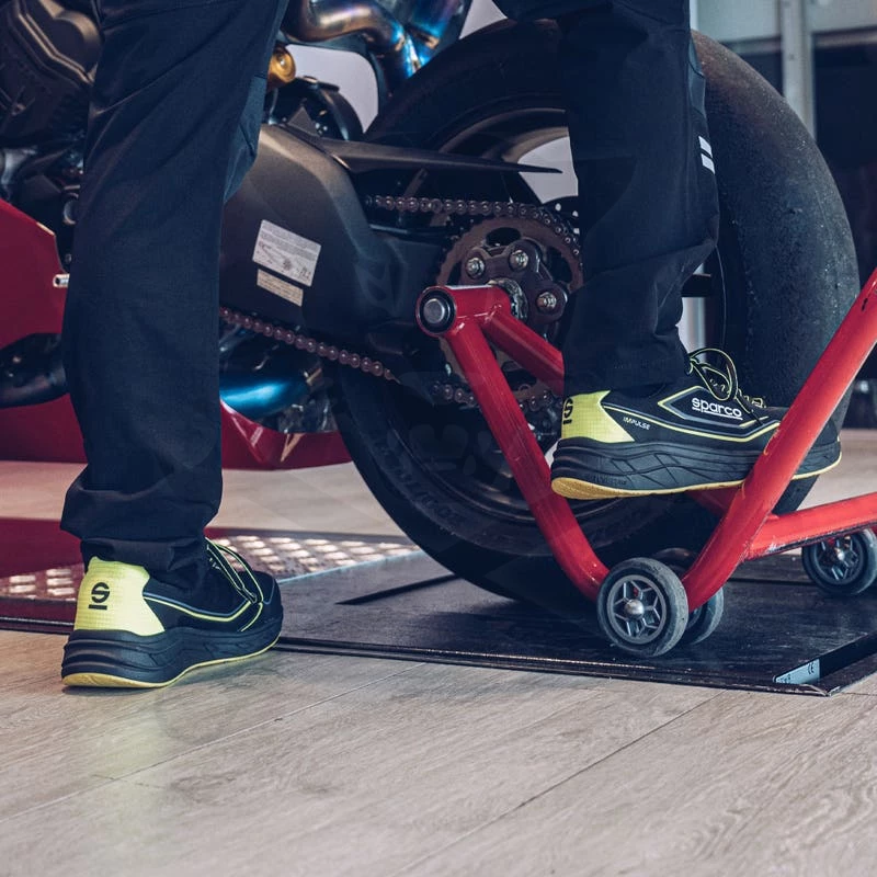 Munkavédelmi cipő SPARCO - Impulse Luton S1PS ESD Fekete-Fluo 46