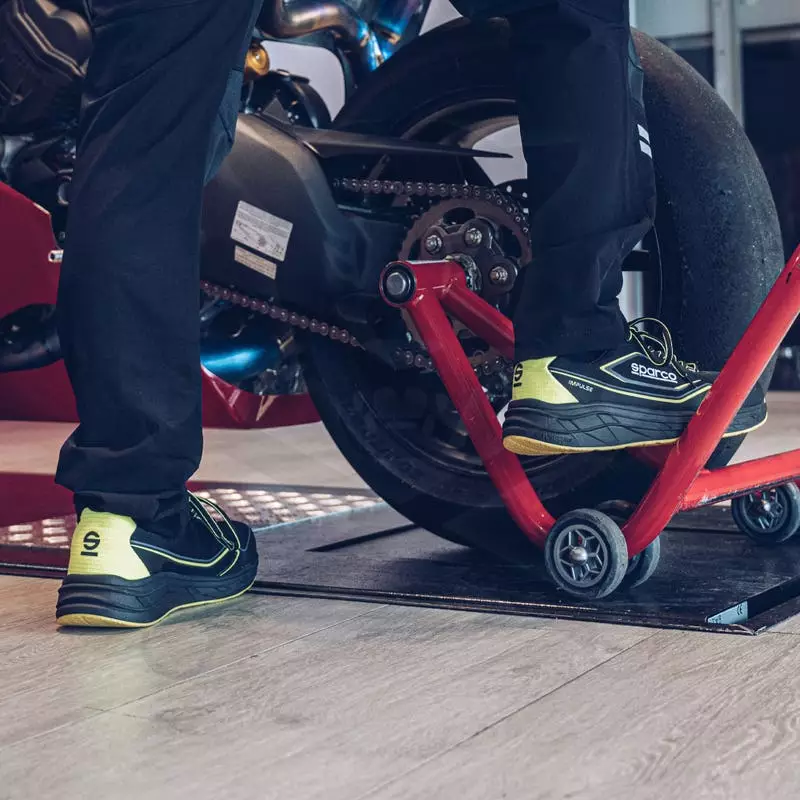 Munkavédelmi cipő SPARCO - Impulse Luton S1PS ESD Fekete-Fluo 47