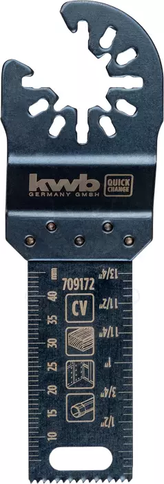 Multifunkciós tartozék vágófej beszúró fej 22x48 mm AKKU TOP - KWB
