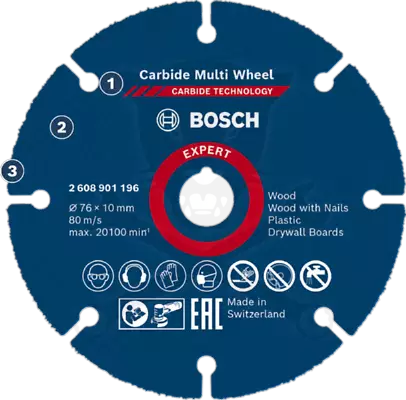 Vágókorong 76 x 10 mm gyémánttárcsa univerzális - Bosch