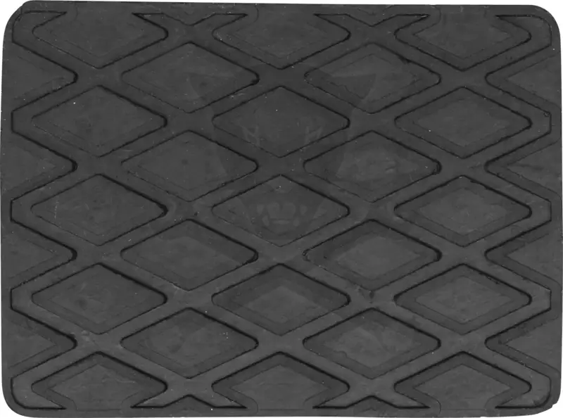 Gumikocka téglatest 160x120 x 100 mm magas - tömör - felül rombuszminta