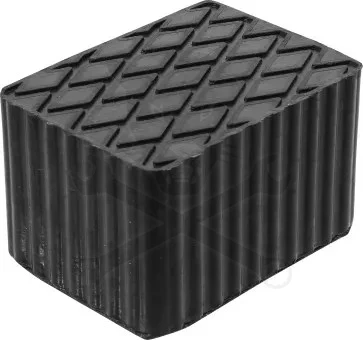 Gumikocka téglatest 160x120 x 100 mm magas - tömör - felül rombuszminta