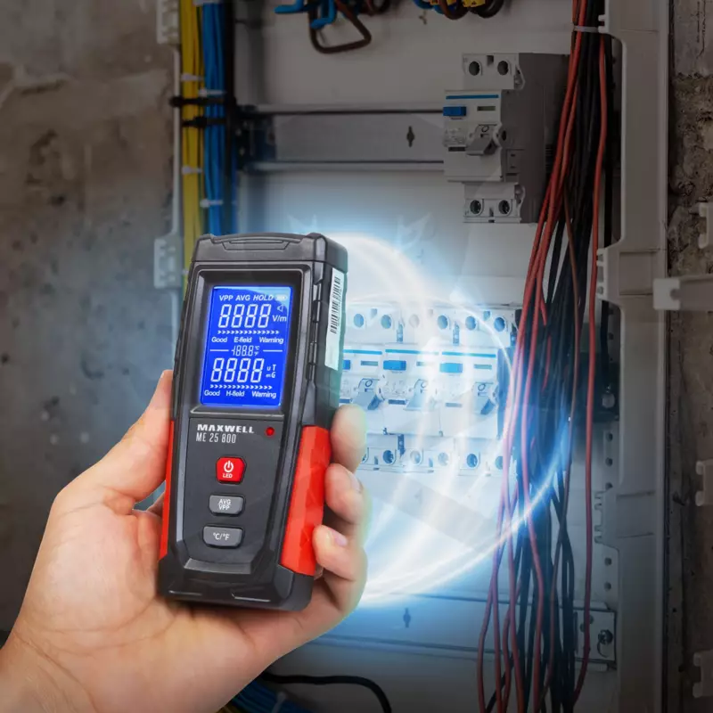 Elektromágneses sugárzásmérő műszer 1V / m - 1999V/m - Maxwell