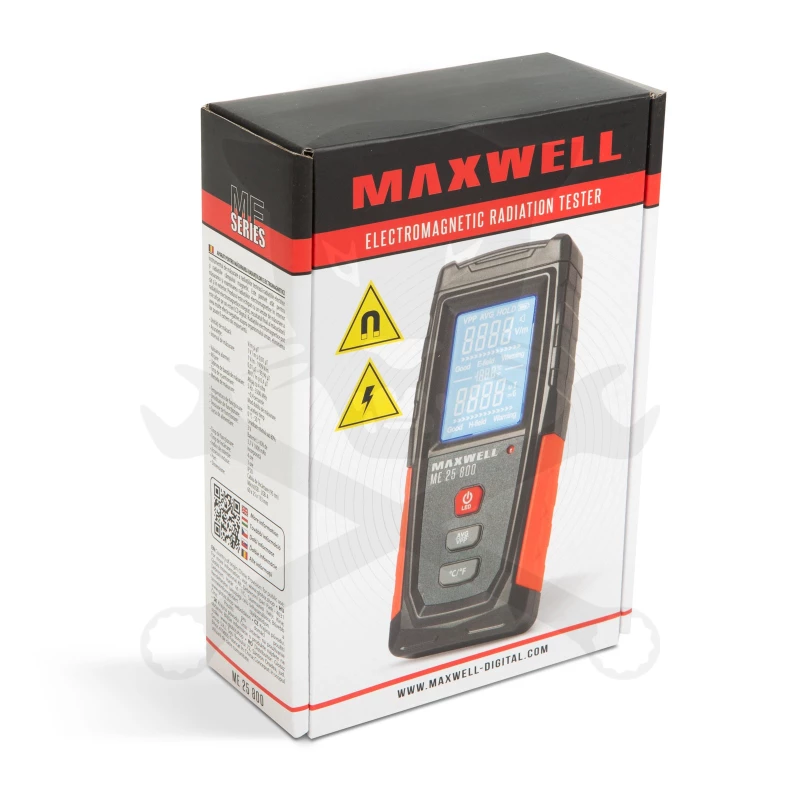 Elektromágneses sugárzásmérő műszer 1V / m - 1999V/m - Maxwell