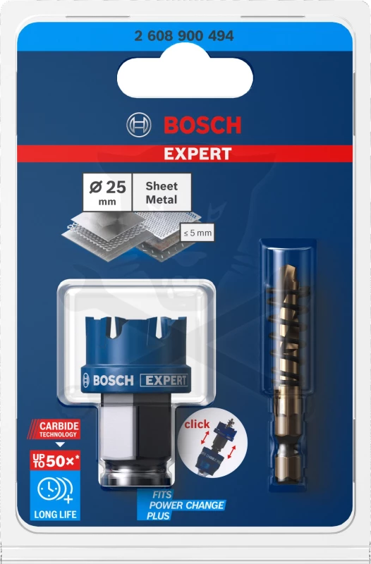 Körkivágó - lyukfűrész - Carbid fogakkal  25 mm - Bosch