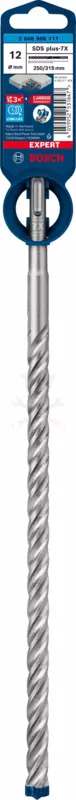 Kőzetfúró 12.0 x 315 mm - négyélű SDS-Plus - 7X Bosch
