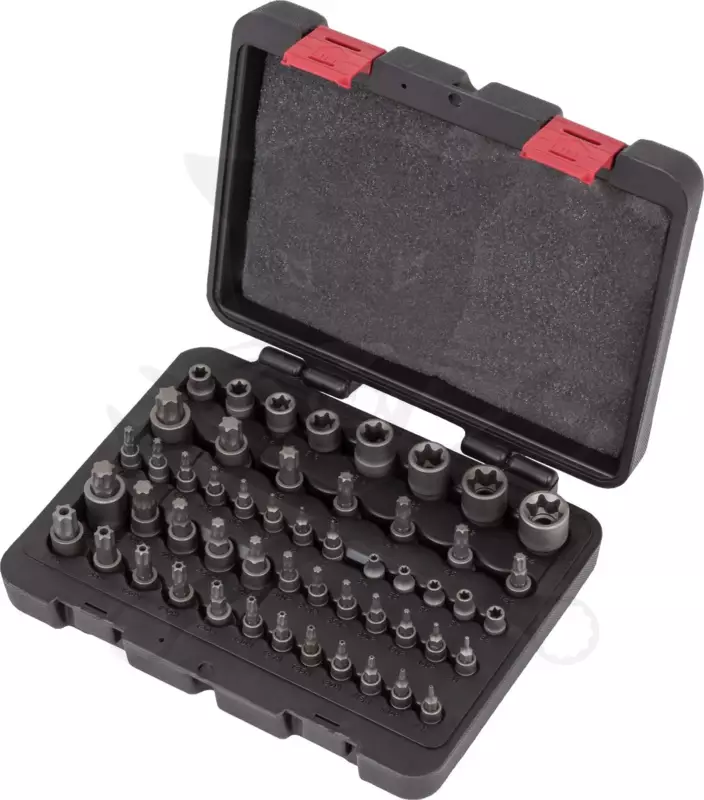 Torx készlet külső/belső 52 db-os 1/4" - 3/8" - 1/2" - Welzh