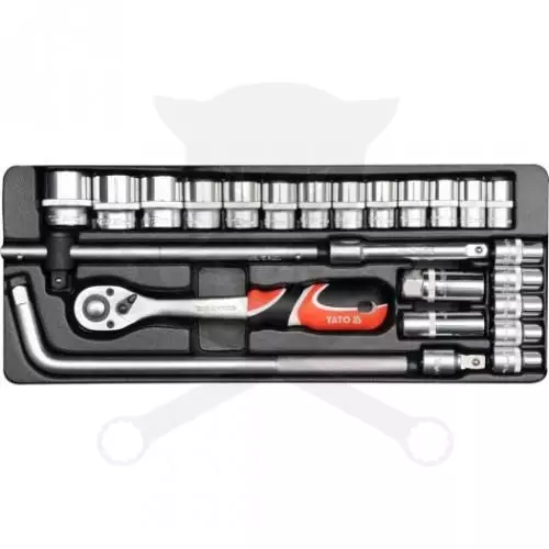 Szerszámkészlet 25 darabos 1/2" 10-32 mm - Yato