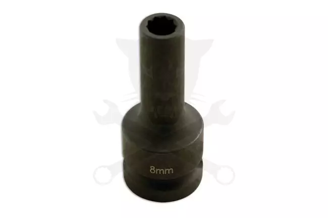 Többrészes split rim felnihez dugókulcs - 10 lapú csavarfejre  8 mm