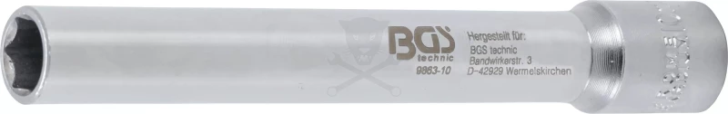 Dugókulcs 3/8" 6 lap hosszú 10 mm / 120 mm kézifék állításhoz - BGS