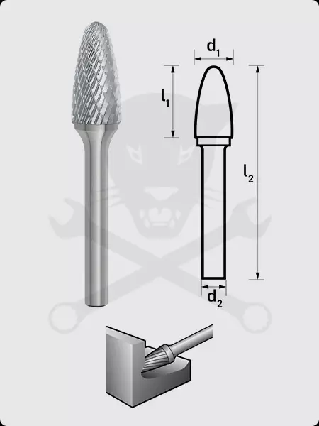 Turbómaró 10 x 20 mm íves forma, gömbölyített végű, SPG 1020/S6 MX