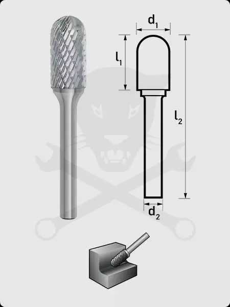 Turbómaró 8 x 20 mm hengeres, homlokfogazással, ZYAS 0820/S6 MX