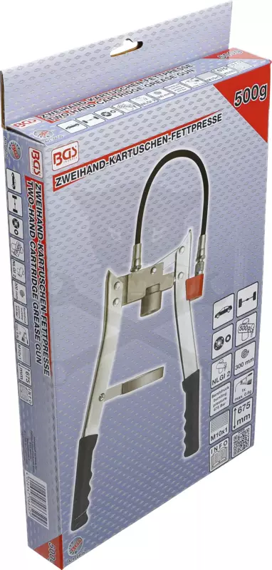 Zsírzóprés, kézi, csavaros patronos 500 ccm - BGS