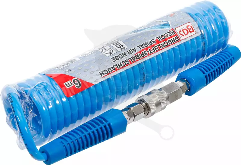 Levegőcső spirál 6 m kék - szerelt - 8 mm - BGS