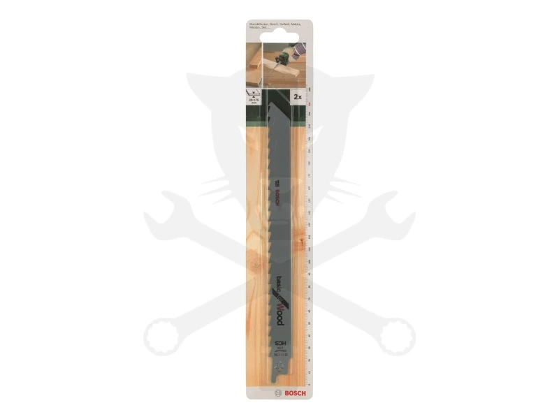 Fűrészlap kardfűrészhez, fára 228 mm 3 T - 2db / S 1111 - Bosch