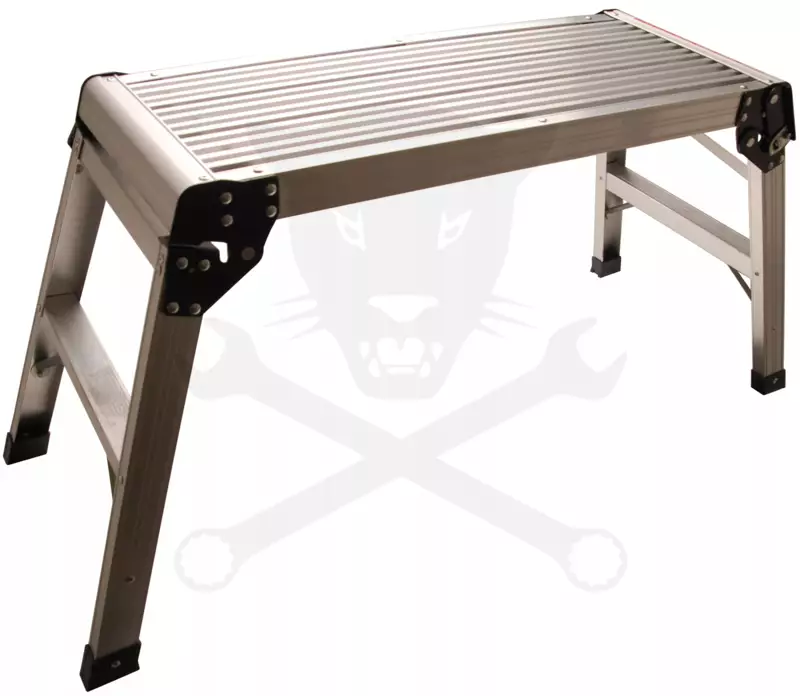 Állvány ALU kétfokos szerelő dobogó 100 kg-os
