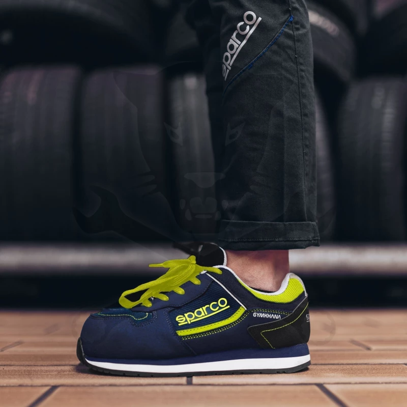 Munkavédelmi cipő SPARCO - GYMKHANA DANI S1P Kék-Fluo 46-os