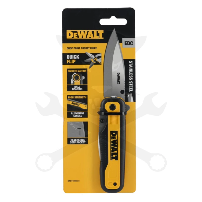 Vágókés, összecsukható zsebkés 200mm - Dewalt