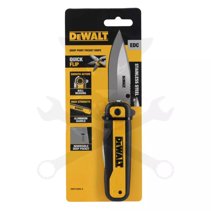 Vágókés, összecsukható zsebkés 200mm - Dewalt
