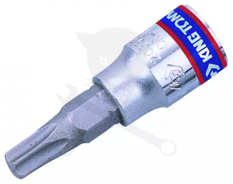 Rátűzőkulcs - crowa+bit 1/4" torx T8 - King Tony
