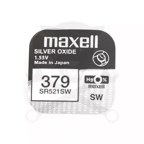 Elem 1.55V - 379, SR63, 1191SO, AG0, SR521 gombelem - Maxell