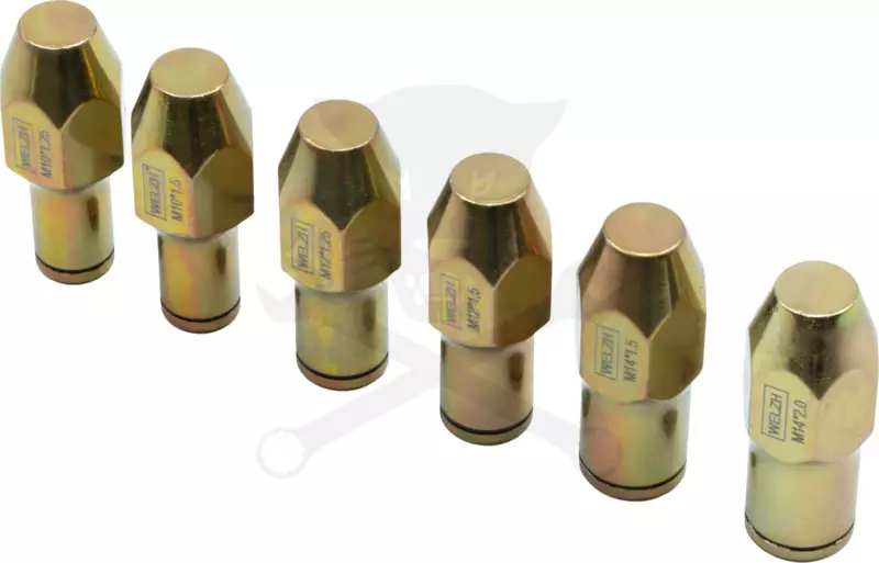 Gömbfejszerelő kiütő készlet 6 részes - rátekerős M10-M12-M14 - Welzh